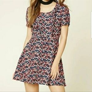 XS - abstract belted dress